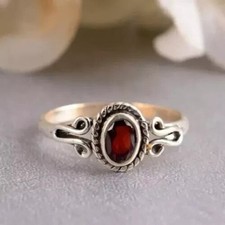 Garnet Gemstone 925 Silver