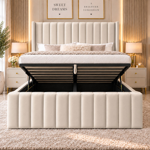 Luxury ottoman storage - luxury, bed