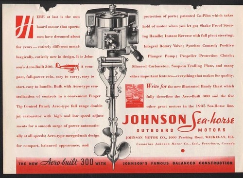 1935 johnson seahorse - 1935, outboard
