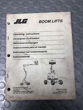 JLG BOOM LIFTS OPERATING INSTRUCTIONS JANUARY 1995