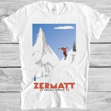 Swiss Alps Ski T Shirt Zermatt