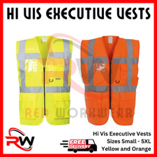 HI VIS EXECUTIVE VEST YELLOW