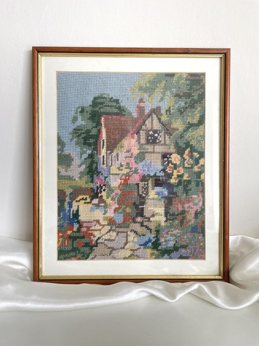 Framed completed tapestry - framed,