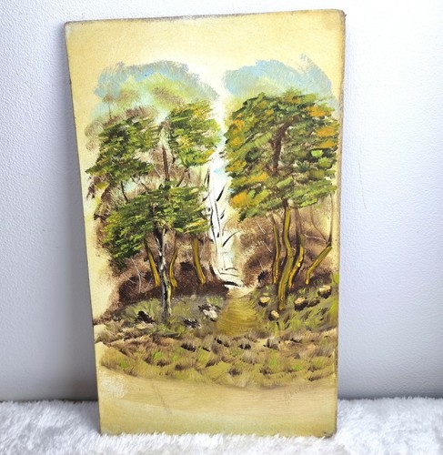 Oil painting hardboard - on,