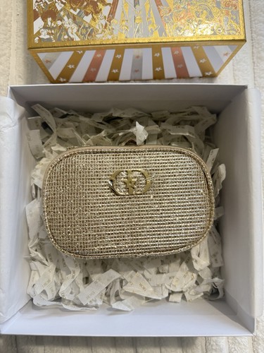 Dior beauty gold makeup bag - gold,