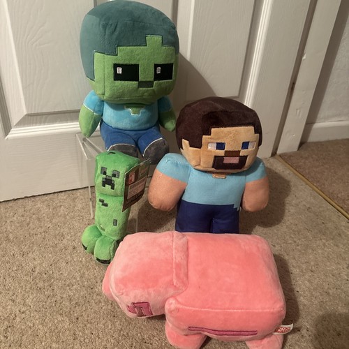 Minecraft plush bundle mojang - minecraft,