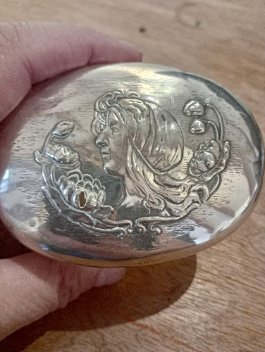 Sterling silver topped glass - sterling,