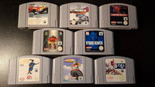 N64 games bundle/joblot  x8 - Cleaned and Tested - FIFA, Waverace + More