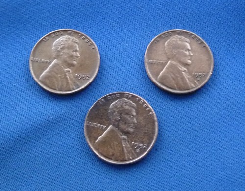 American wheat one cent - 3x,