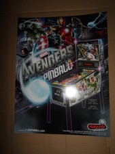 Avengers pinball machine flyer