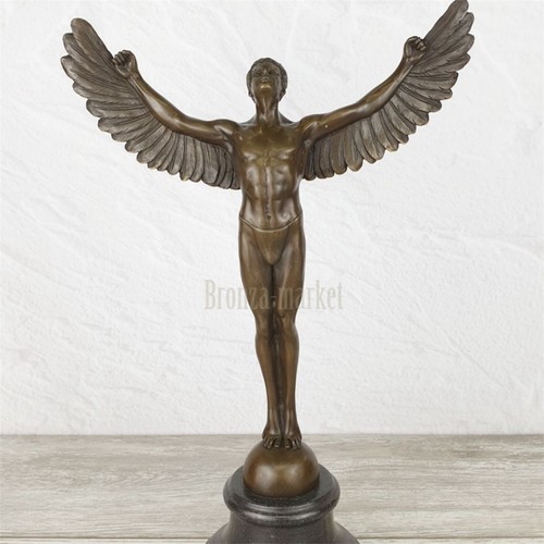 Bronze statue icarus winged - statue,