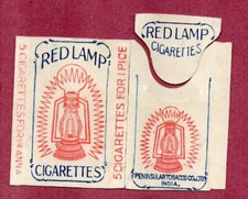 Old EMPTY cigarette packet Red