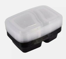 9PCS  Plastic Meal Prep Container Food Storage Takeaway