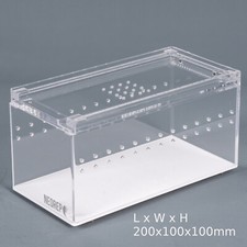 ACRYLIC TERRESTRIAL IINVERTEBRATE SPIDER TARANTULA INSECT MILLI DISPLAY BOX TANK