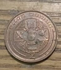 Rare 2p Coin Ellan Vannin Isle of Man  Circulated IOM Manx Currency Two Pence 