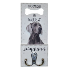 Weimaraner Dog Lead Hook Twin
