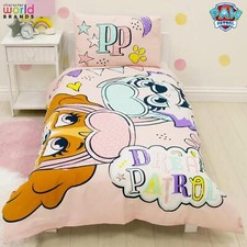 Paw Patrol Official Toddler Cot Bed Duvet Cover Design Reversible