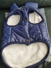 Navy Blue Dog Coat Size M34cm