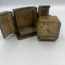 Selex DF&C Antique Swiss Miniature Carriage/Alarm Clock Boxed Working