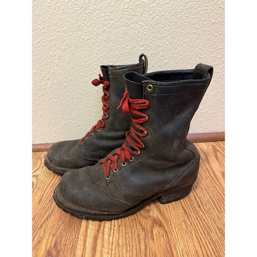 Vintage wesco logger leather - wesco,