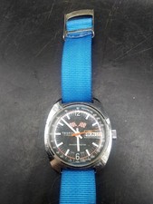 Rare Vintage Tegrov 17 Jewels Manual Racing Flags Wristwatch Swiss Watch Working