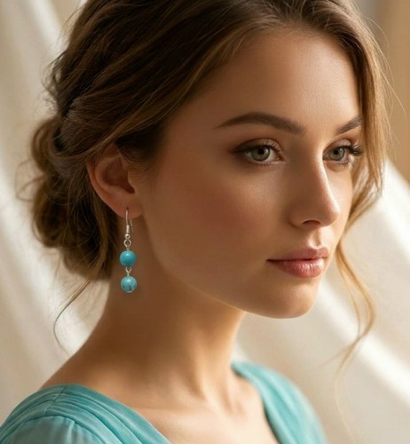 Blue turquoise gemstone - blue,
