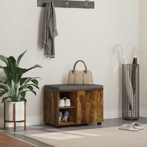 Hall bench smoked oak - hall,