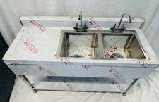 Commercial Kitchen Double Bowl
