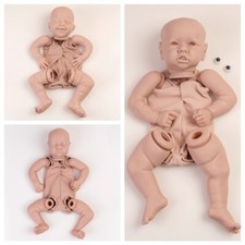 Reborn Baby Dolls Kit DIY Realistic Unpainted Vinyl Silicone Newborn Kits Supply