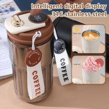 Smart Leakproof Insulated Thermal Travel Stainless Steel Coffee Mug Cup Flask UK