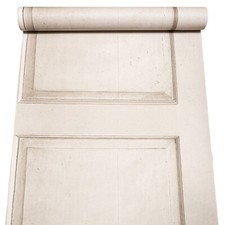 Beige  Panel Effect Wallpaper