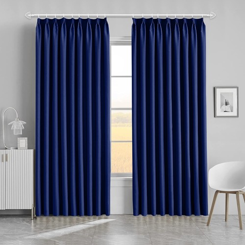 Pencil pleat blackout curtains - pleat,