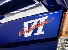 Genuine Mitsubishi Lancer EVOLUTION VI Rear Decal Sticker Evo 6 Dark MR604112