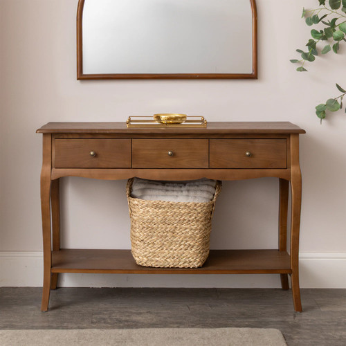 Drawer wooden console table - drawer,