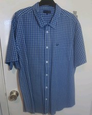 Men's Check Shirt Size XL. Lincoln. Short Sleeve.