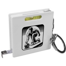'Lawn Bowls Player' Keyring