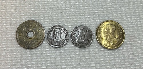 Old foreign coins lot - old, (4)