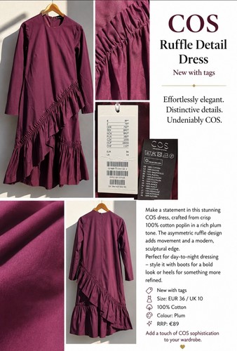 Cos plum cotton poplin - cos,