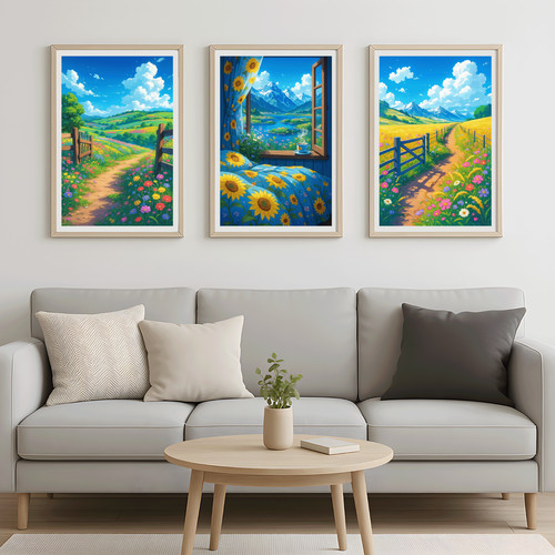 Anime landscape wall art - anime,