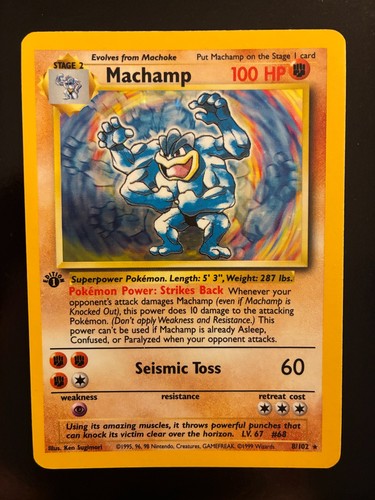 Pokémon machamp 1st edition - machamp,