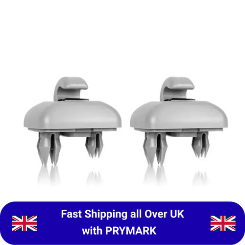 2pcs sun visor - gray, clip