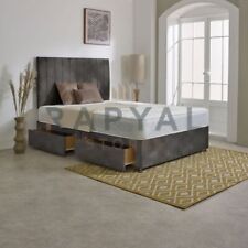 REINFORCED DIVAN BED MATTRESS HEADBOARD 3FT SINGLE 4FT6 DOUBLE 5FT KING