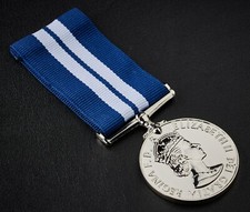 Silver Replica Elizabeth II Military Medal Distinguished Service. Navy. ERII DSM