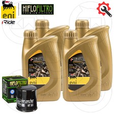 Service Kit 4 Lt Oil Agip Eni I-Ride 10W40 + Filter Yamaha 450 Yfm Quad