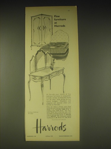1962 harrods furniture - 1962, ad
