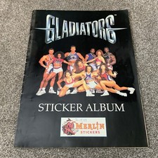 Merlin The Gladiators Sticker Album Collection Vintage Retro 90s Cult TV