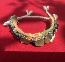 Kuchi Coin Upper Arm Cuff Tribal Bellydance Adjustable Boho Jewellery Cowrie 