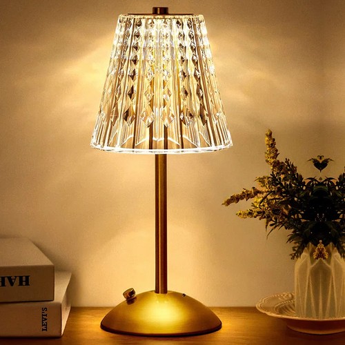 Led crystal table - crystal, lamp