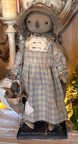 Primitive handmade scarecrow - handmade,