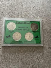 Lloyds bank crowns of britain coins set of 4 1965 1972 1977 1980  
